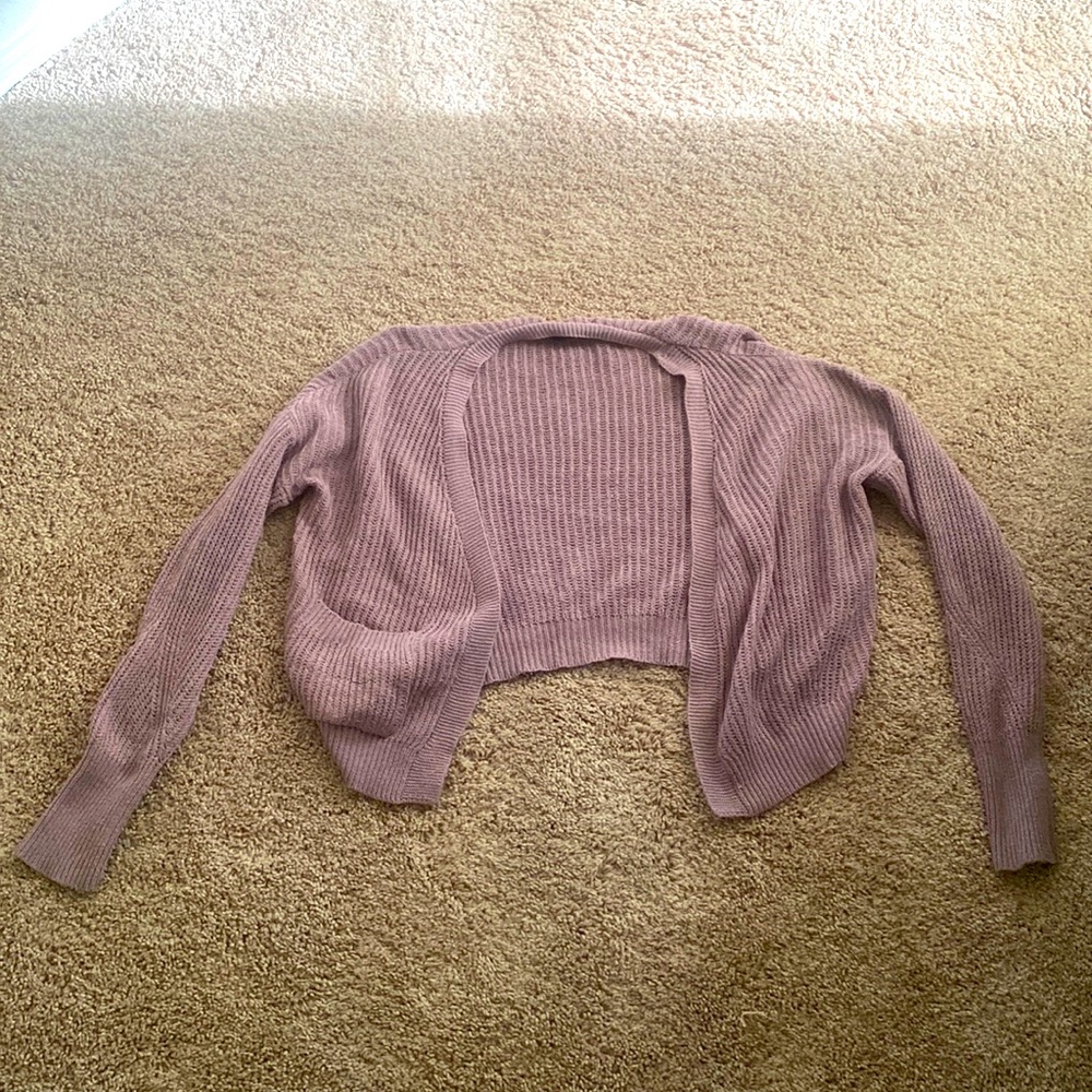 Lavender knitted flannel